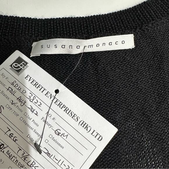 NWT | Susana Monaco | Wool Dress | Black | Size Small - Picture 9 of 9